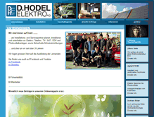Tablet Screenshot of hodel-elektro.ch